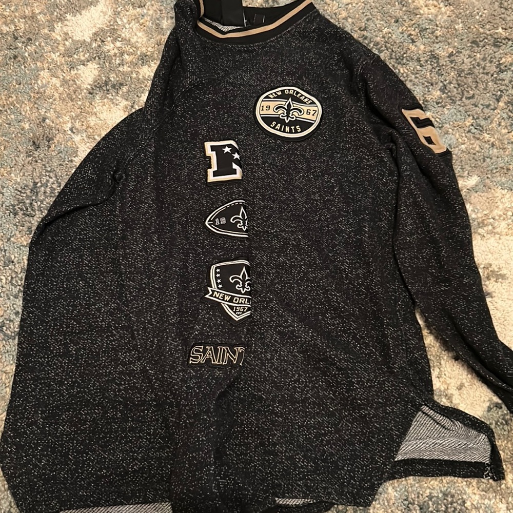 NFL SAINTS SHIRT SIZE WOMENS SMALL LONG LENGHTH